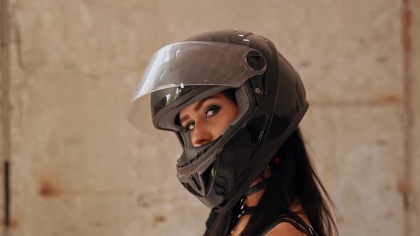 Portrait Female Biker alt