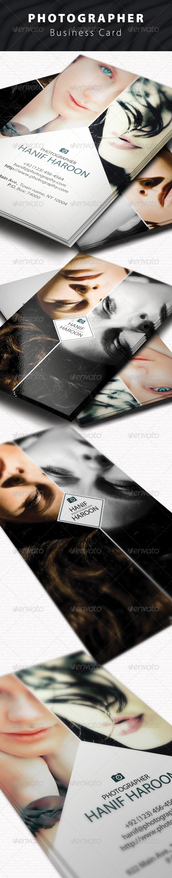Photographer Business Card - Business Cards Print Templates