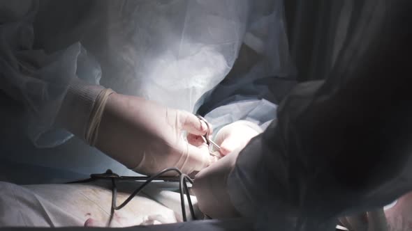 Medical background with surgery details alt