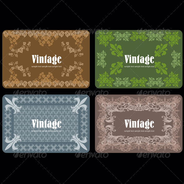 Vintage Wine Labels Set