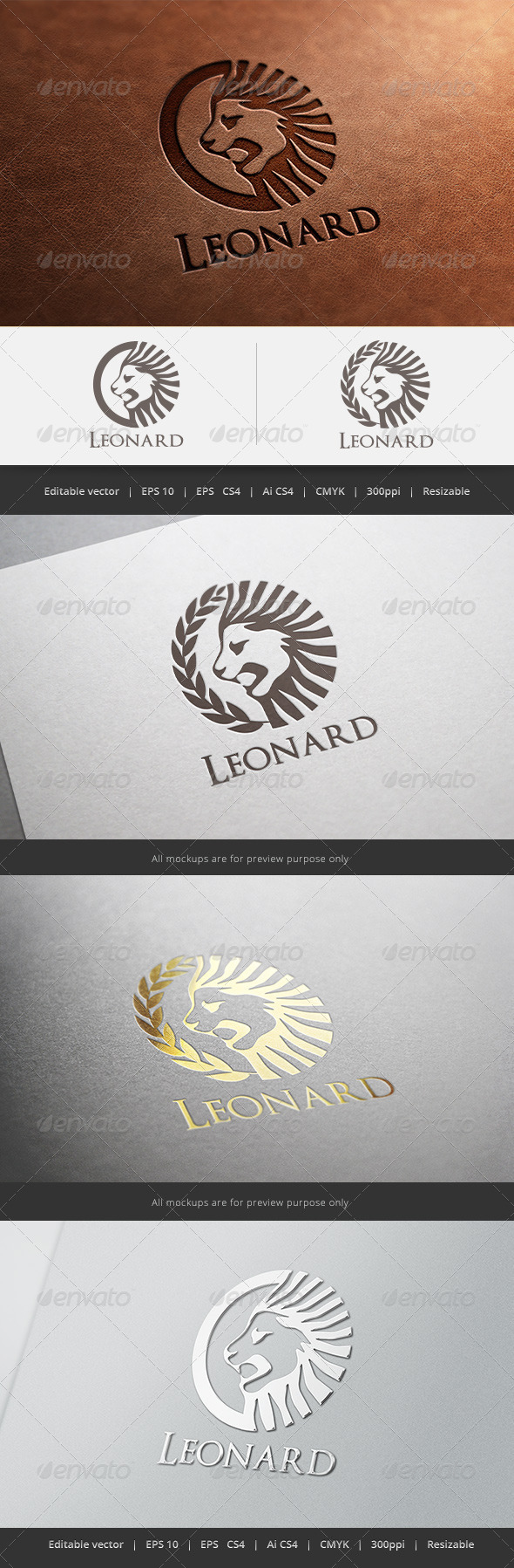 Leonard Lion Logo