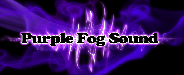 Purple fog logo audiojungle profilepage