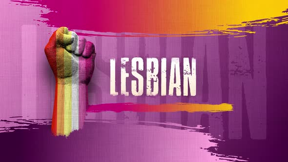 Lesbian Gender Sign Background Animation 4k