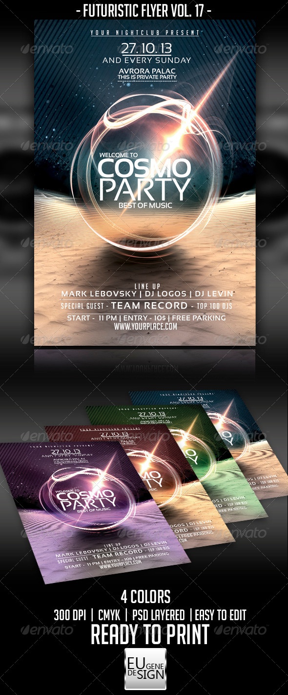 Futuristic Flyer Vol. 17 - Events Flyers