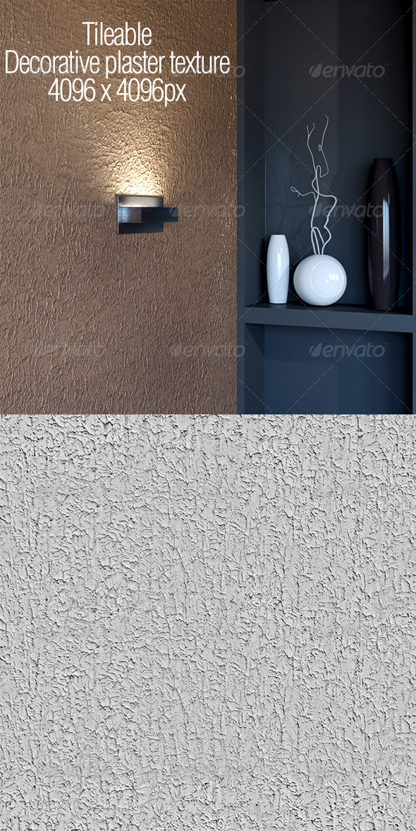Tileable decorative plaster - 3Docean 5604144