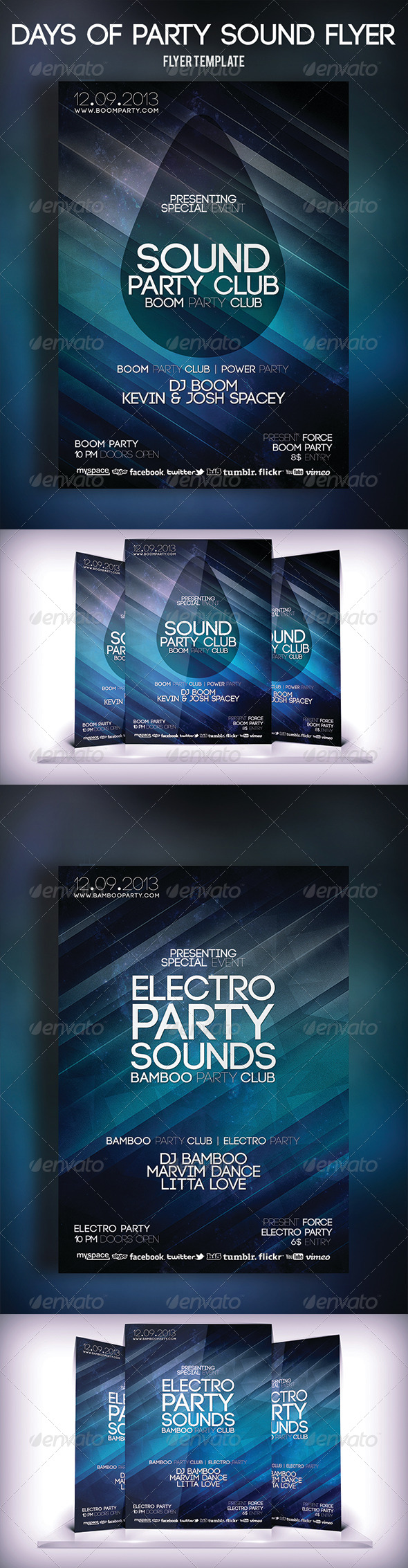 Days of Party Sound Flyer - Clubs & Parties Events