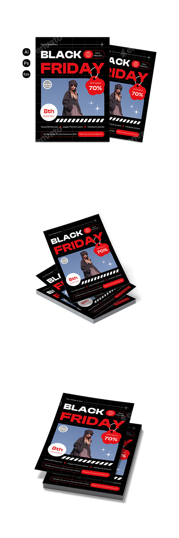 Brutalism Black Friday Flyer