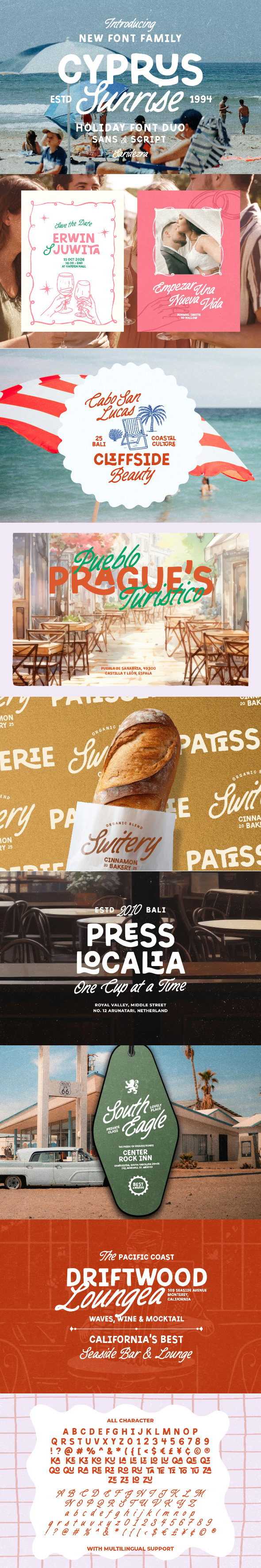 Cyprus Sunrise - Holiday Font Duo