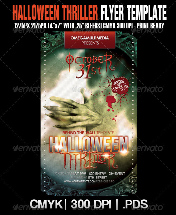 The Haunted Thriller Template - Clubs & Parties Events
