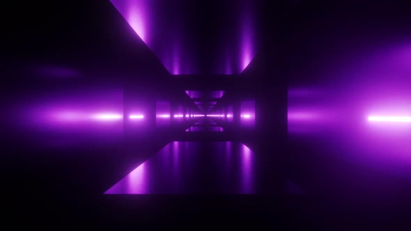 Abstract Neon Road Purple