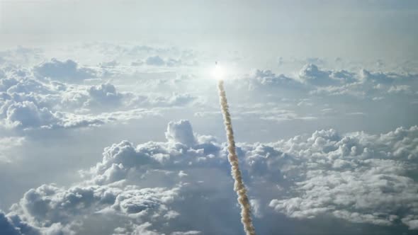 Rocket Launching into Space