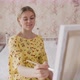 Pregnant Woman Painting a Picture - VideoHive Item for Sale