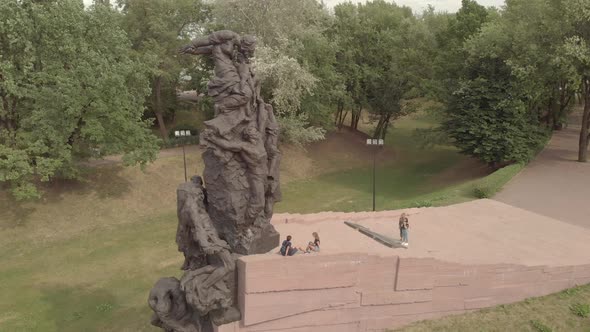 Babi Yar. Aerial - The Place of Mass Murder of Jews During the Second World War. Holocaust. Kyiv alt