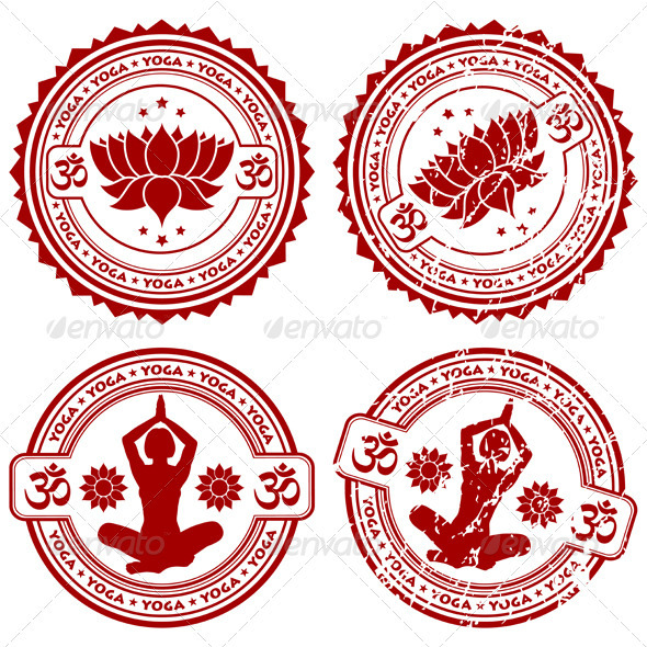 Collect Yoga stamps - Sports/Activity Conceptual