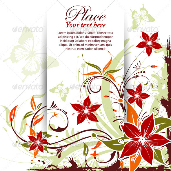 Floral frame - Flowers & Plants Nature