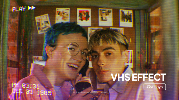 VHS Effects Elements template preview