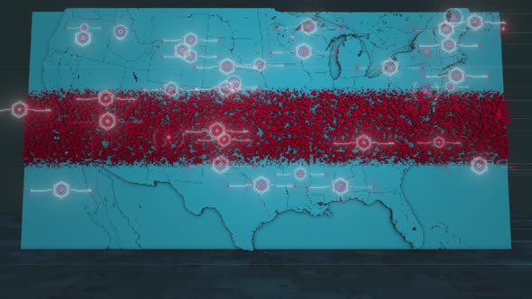 HUD UI USA Map Scanner