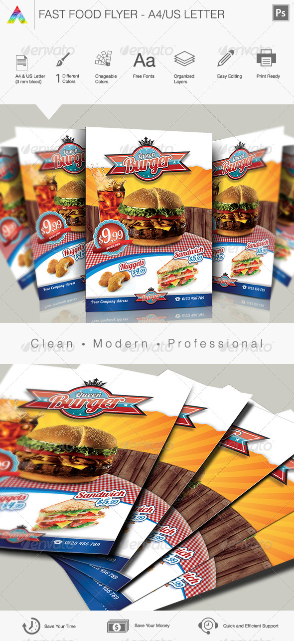 Fast Food Flyer I - Restaurant Flyers
