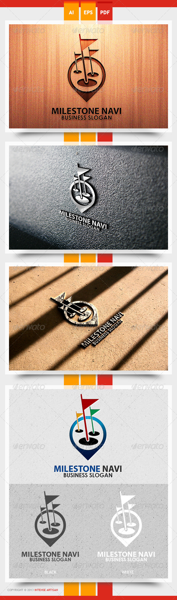 Milestone Navi Logo Template - Objects Logo Templates
