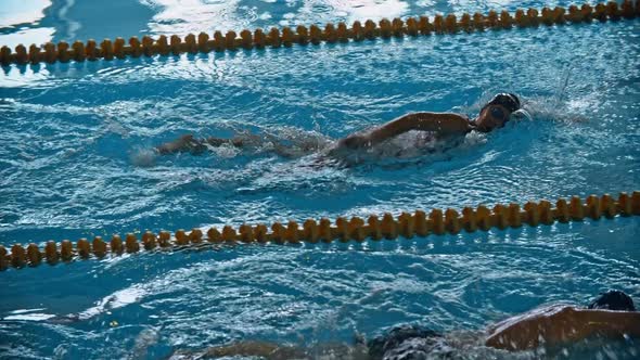 Swim Race, Stock Footage | VideoHive