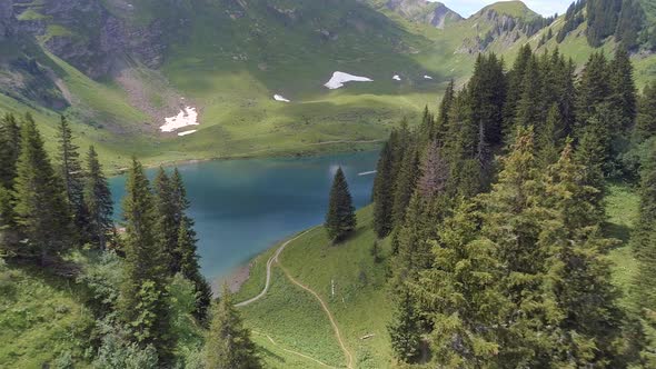 Lac Lioson A Beautiful Secluded Mountain Lake in Switzerland alt