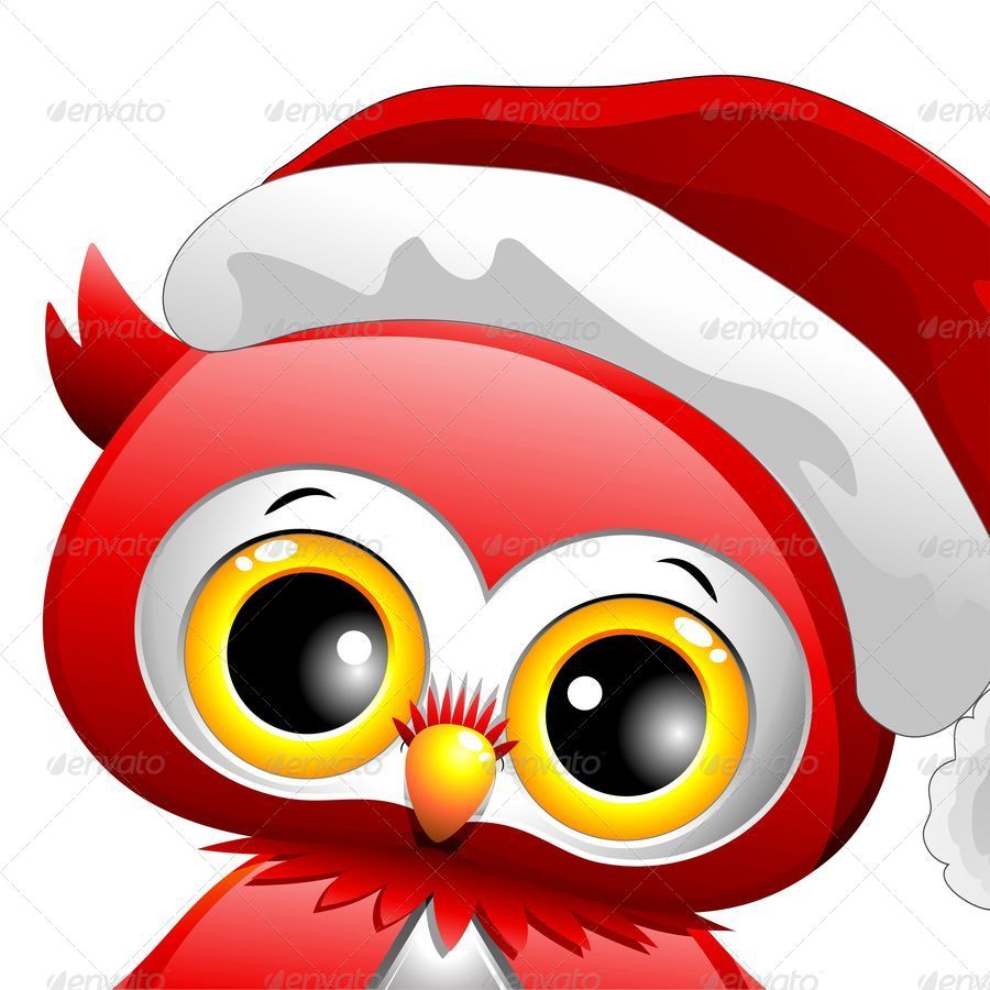 Download Baby Owl Christmas Santa By Bluedarkat Graphicriver