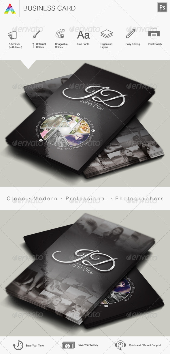 Photographer Business Card - Creative Business Cards