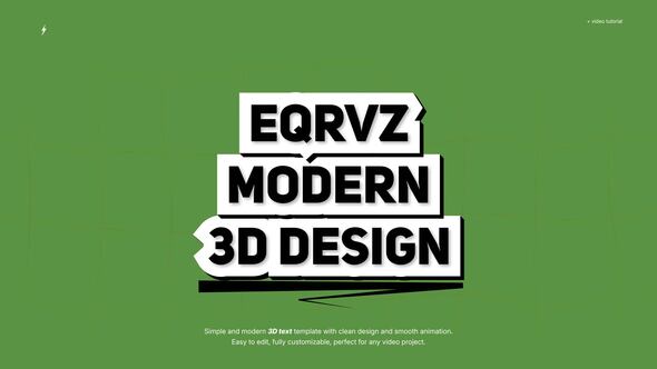 3D Text Animation | After Effects Titles template preview