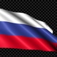 Russia Flag Blowing In The Wind - VideoHive Item for Sale