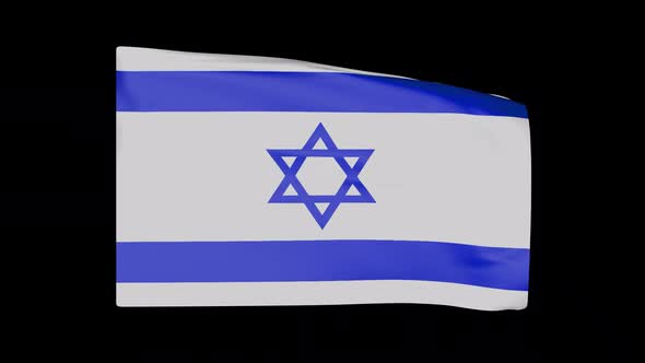 Israel Flag Alpha