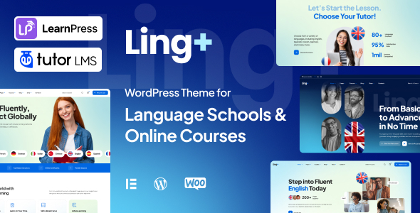 LingPlus - Language School & Online Courses WordPress Theme