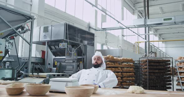 Big Bakery Industry Funny Baker with Beard alt