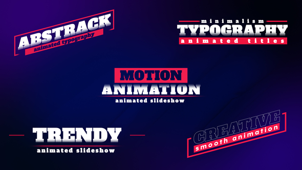 Animated Titles Titles template preview