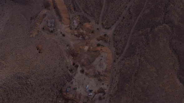Noonday Mine - Dusk - Aerial - Bird's Eye View alt
