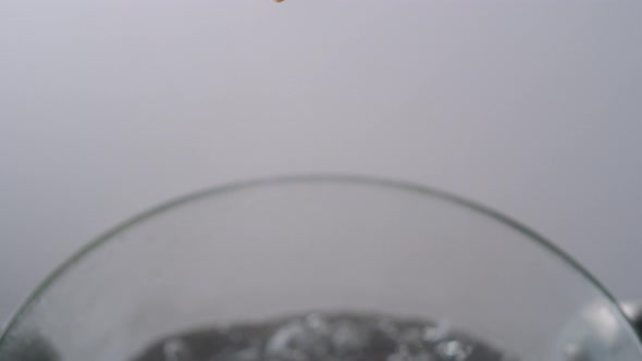 Camera follows cooking cut corn in boiling water. Slow Motion. alt