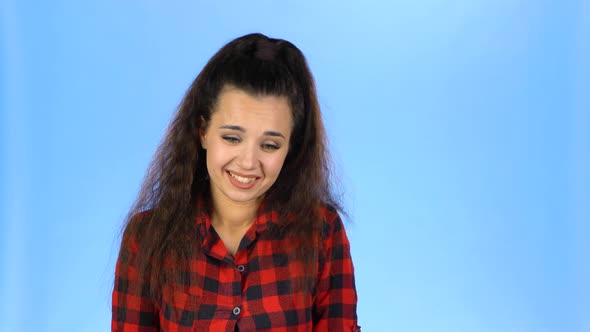 Woman Getting Present and Opening It alt