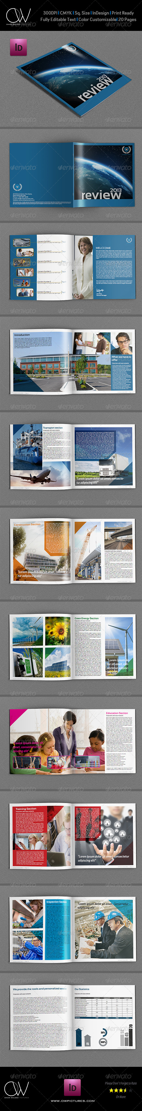 Company Brochure Template Vol.7 - 20 Pages - Brochures Print Templates