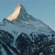 Matterhorn Mountain and Forest in Winter Morning. Swiss Alps. Switzerland. Aerial View - VideoHive Item for Sale