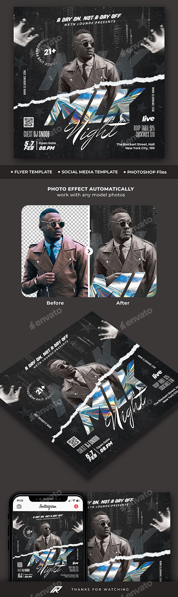 MLK Day Flyer Template