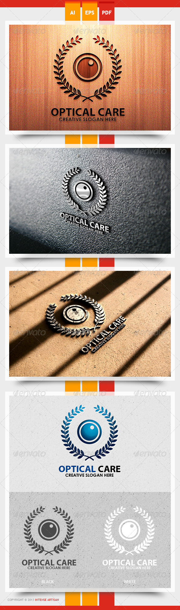 Optical Eye Logo Template - Objects Logo Templates