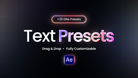 Text Elite Presets Elements template preview