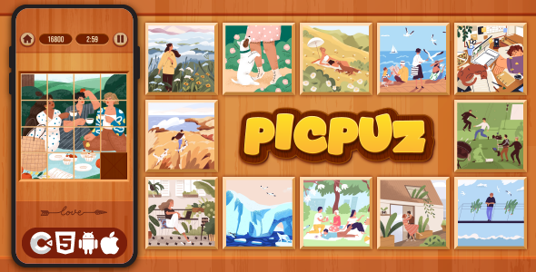 Picpuz - HTML5 Game, Construct 3