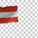 Austria Flag on Flagpole with Alpha Channel - VideoHive Item for Sale