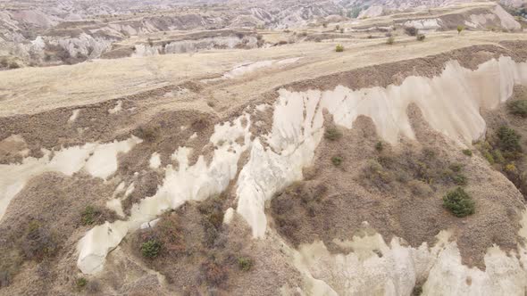 Cappadocia Landscape Aerial View. Turkey. Goreme National Park alt
