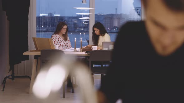 University Students Studying In College alt