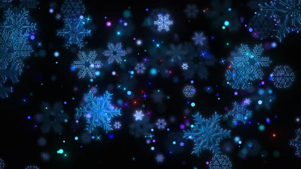 Festive Snowflakes 4K 02 alt