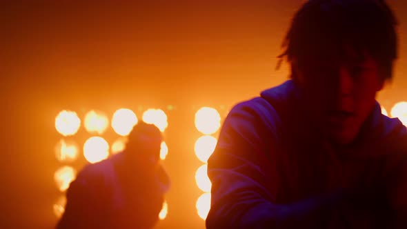Cool Guys Team Dancing Emotionally for Talent Show alt