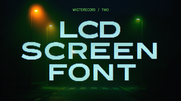 LCD Screen Font | Two