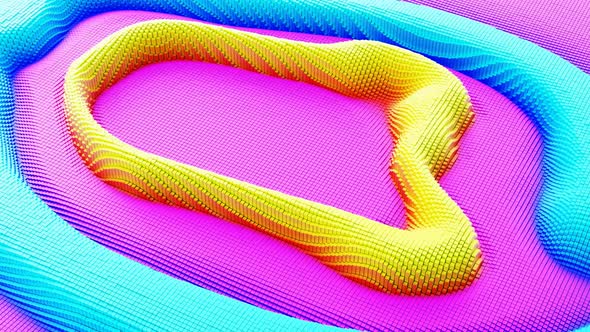 Scattering Waves of Multicolored Cubes alt