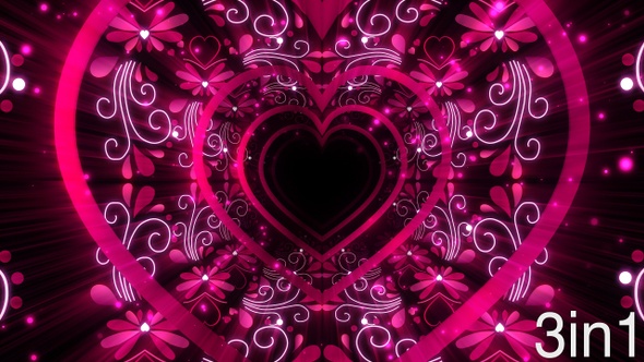 Pink Heart Background